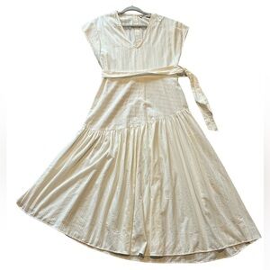 Zara Asymmetrical Drop waist Dress V-Neck size M